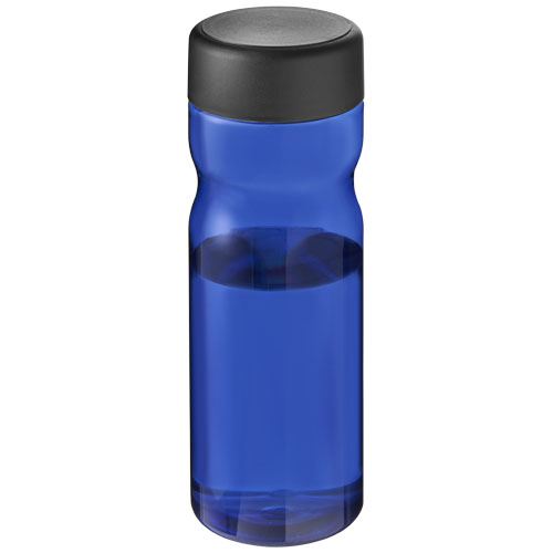 Bouteille personnalisable 650ml Ocean Plastic H2O Active® Bleu / Noir